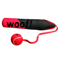 Fred & Ginger Woof Throw Ball Dog Toy